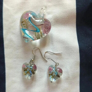 Blown Glass Jewelry Set